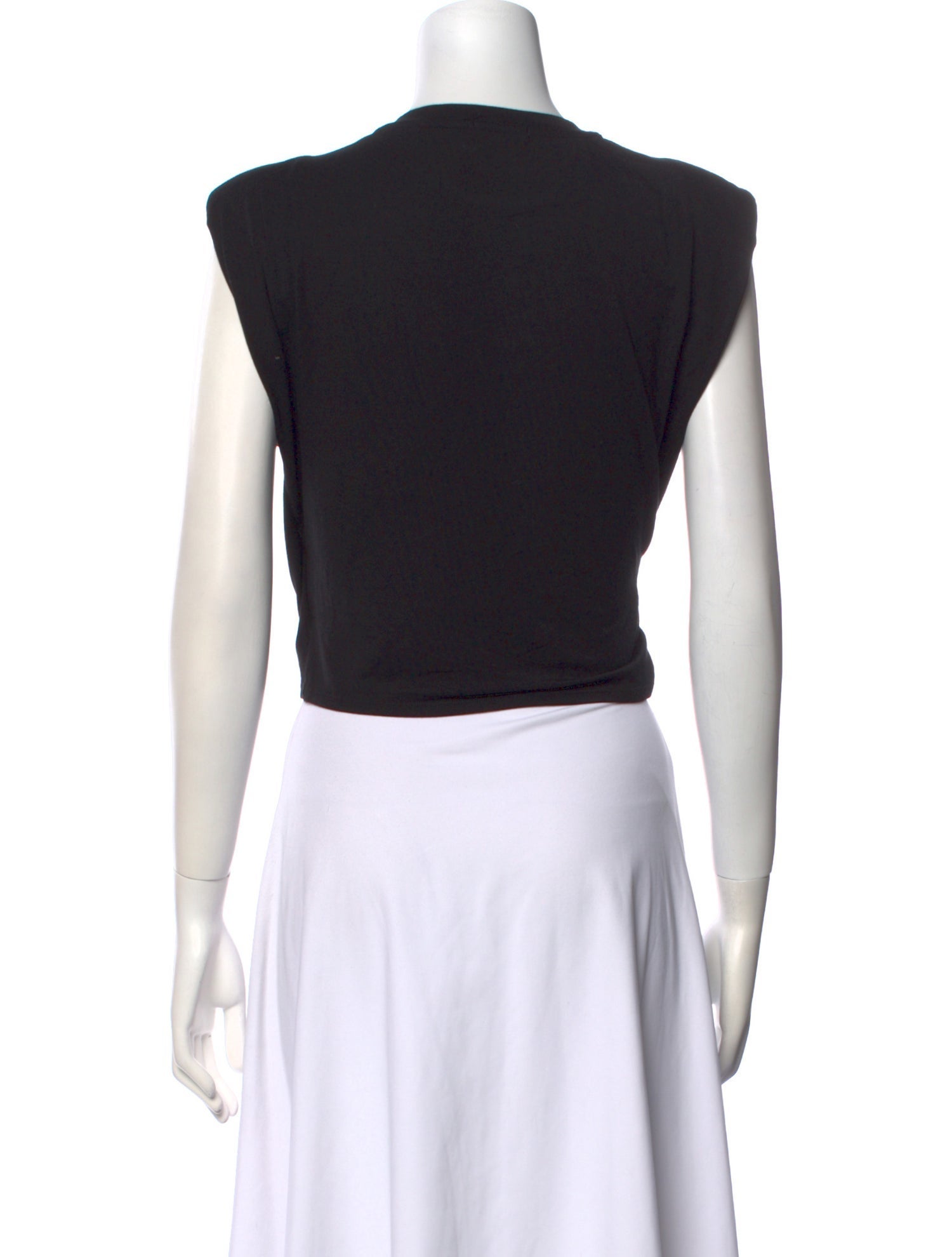 Simkhai Crew Neck Sleeveless Crop Top