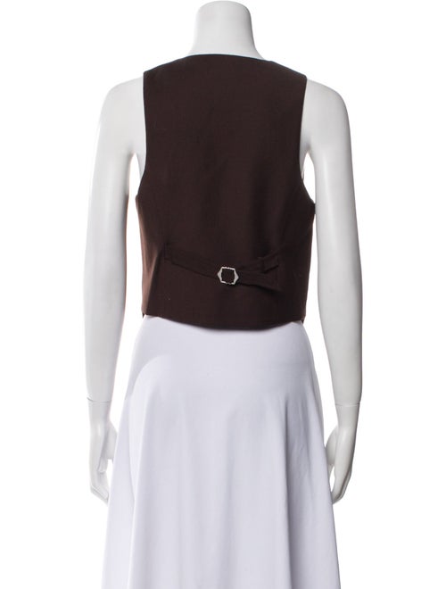 Simkhai Wool V-Neck Crop Top