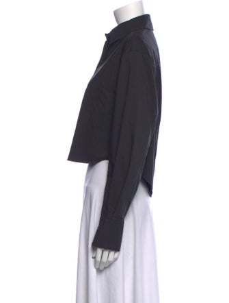 Simkhai Long Sleeve Crop Top