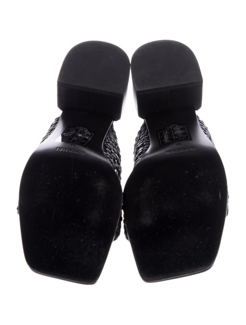 Simkhai Leather Braided Accents Slides