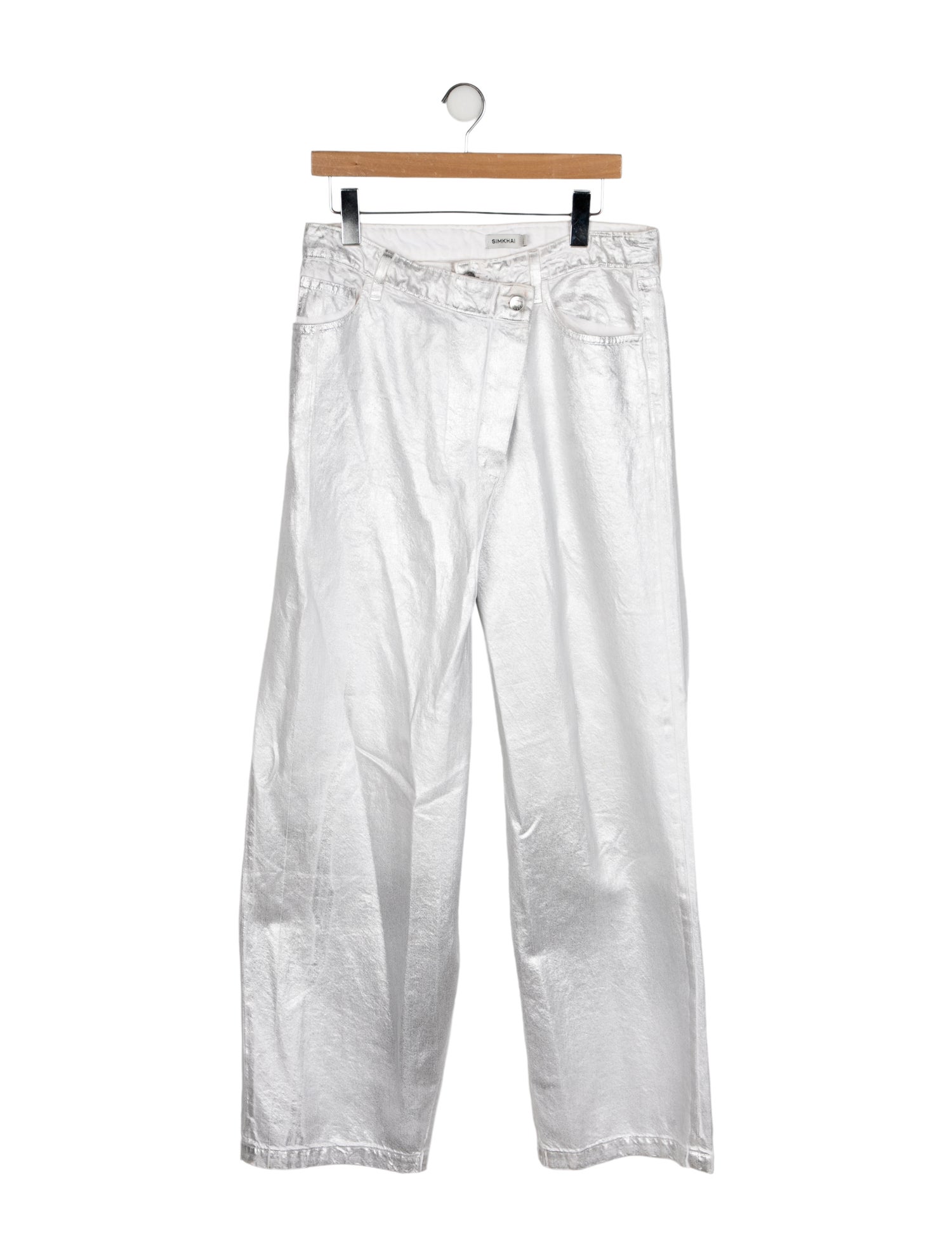 Simkhai Mid-Rise Wide Leg Jeans