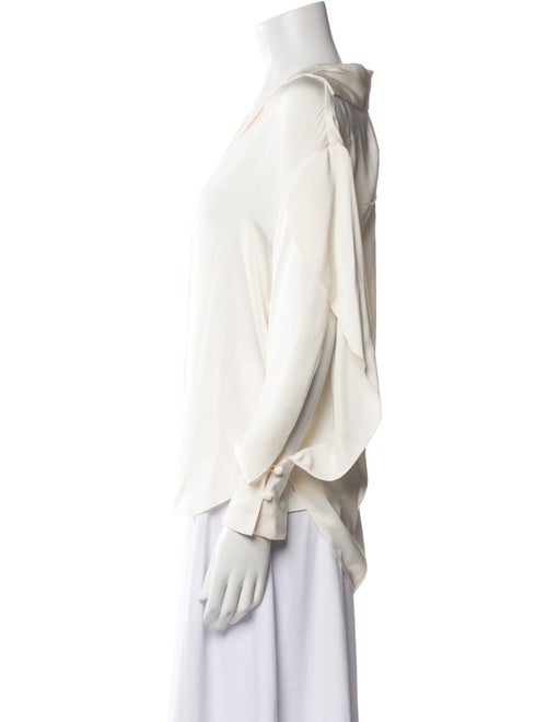 Simkhai Long Sleeve Button-Up Top