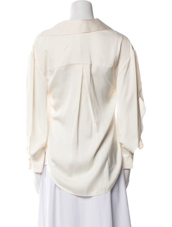 Simkhai Long Sleeve Button-Up Top
