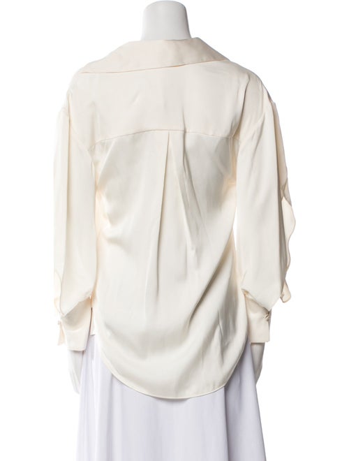 Simkhai Long Sleeve Button-Up Top