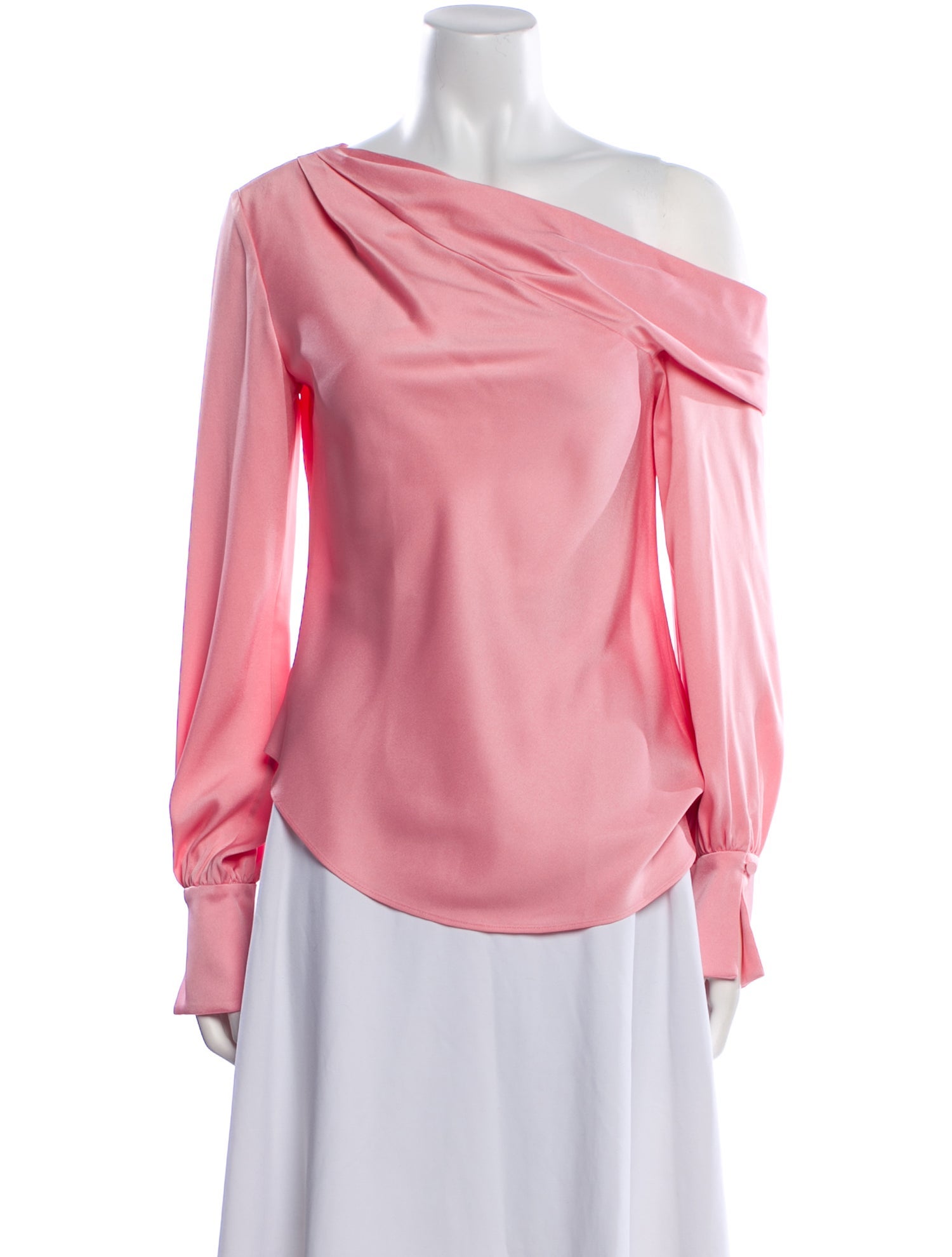 Simkhai One-Shoulder Long Sleeve Blouse