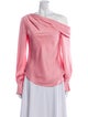 Simkhai One-Shoulder Long Sleeve Blouse