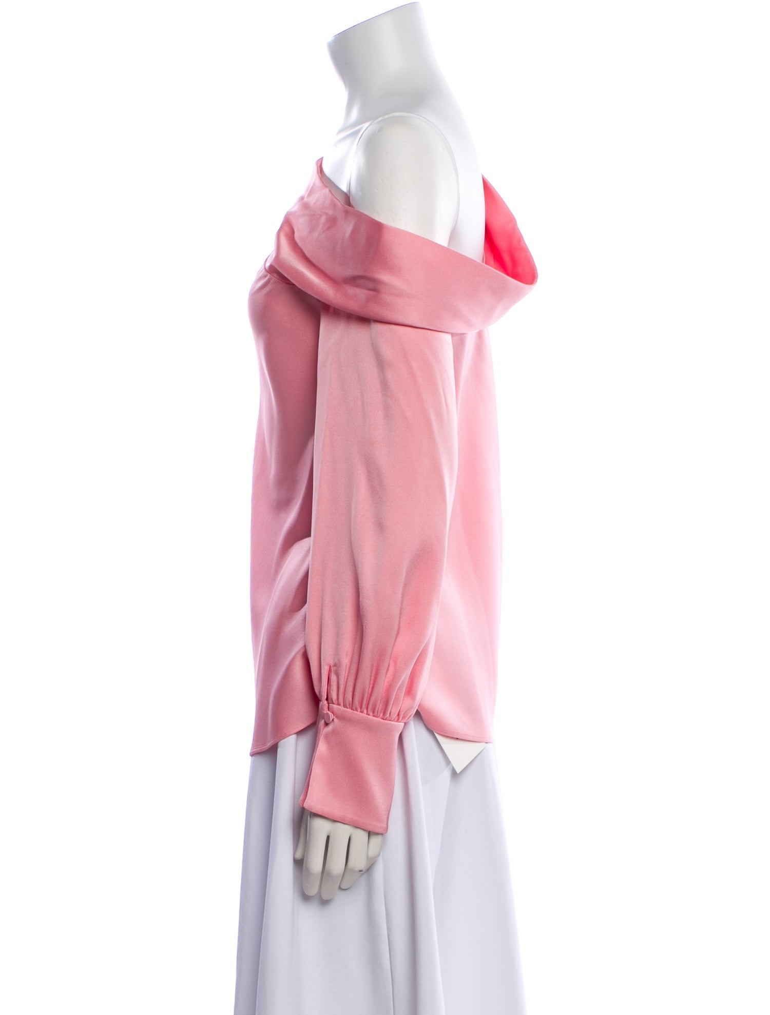 Simkhai One-Shoulder Long Sleeve Blouse