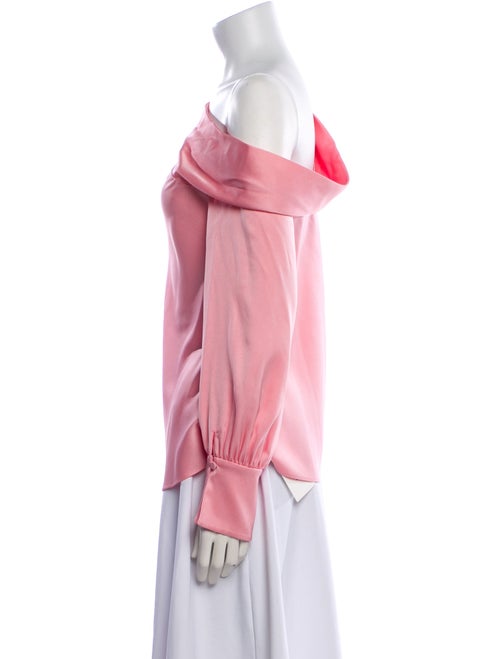 Simkhai One-Shoulder Long Sleeve Blouse