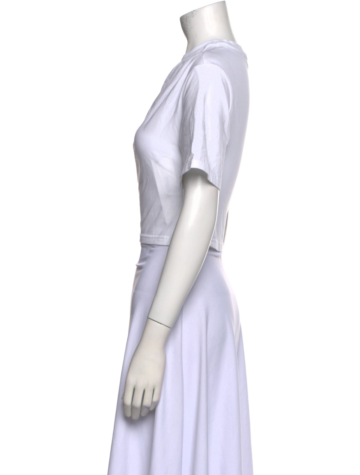 Simkhai Crew Neck Short Sleeve Crop Top