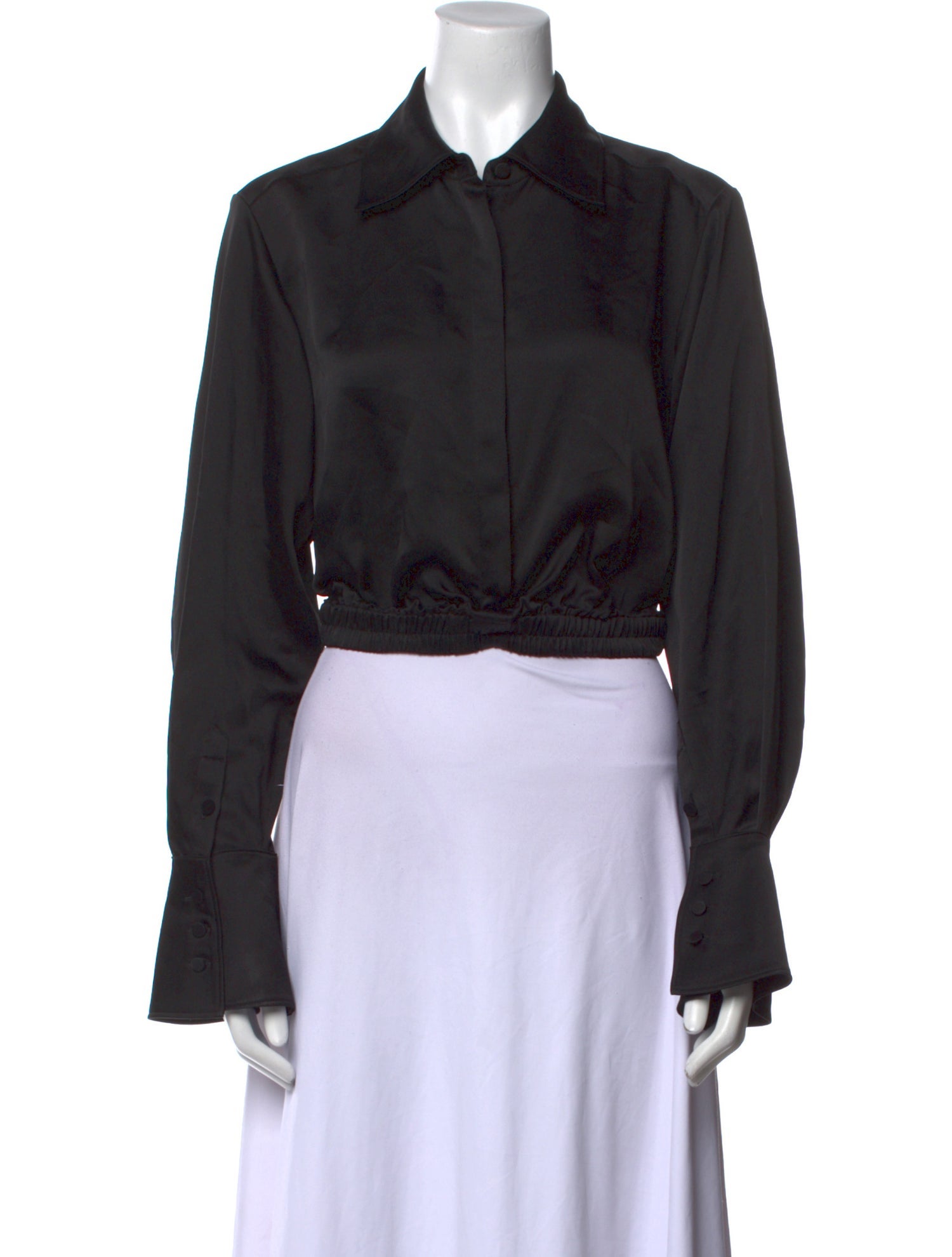 Simkhai Long Sleeve Crop Top