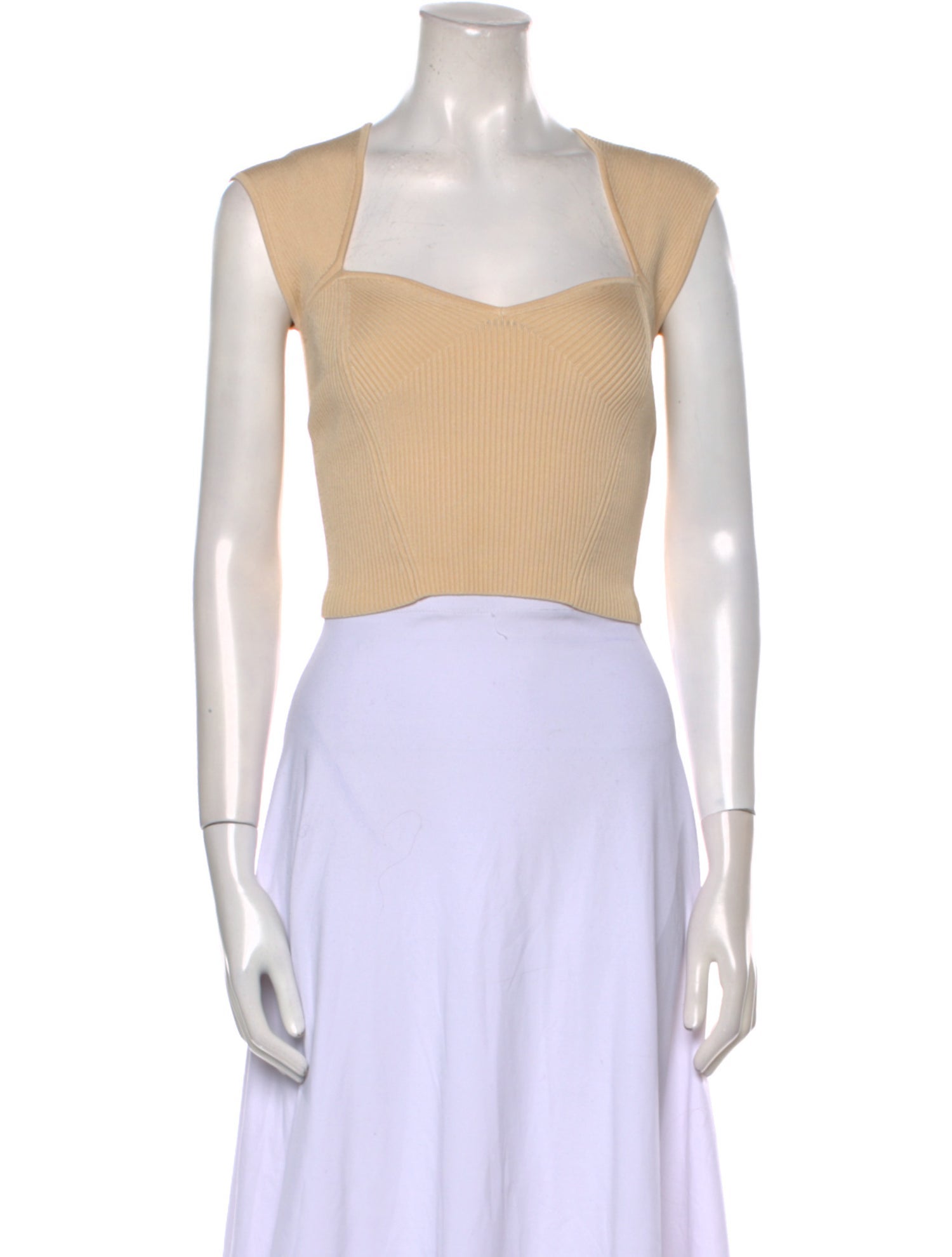 Simkhai Square Neckline Sleeveless Crop Top