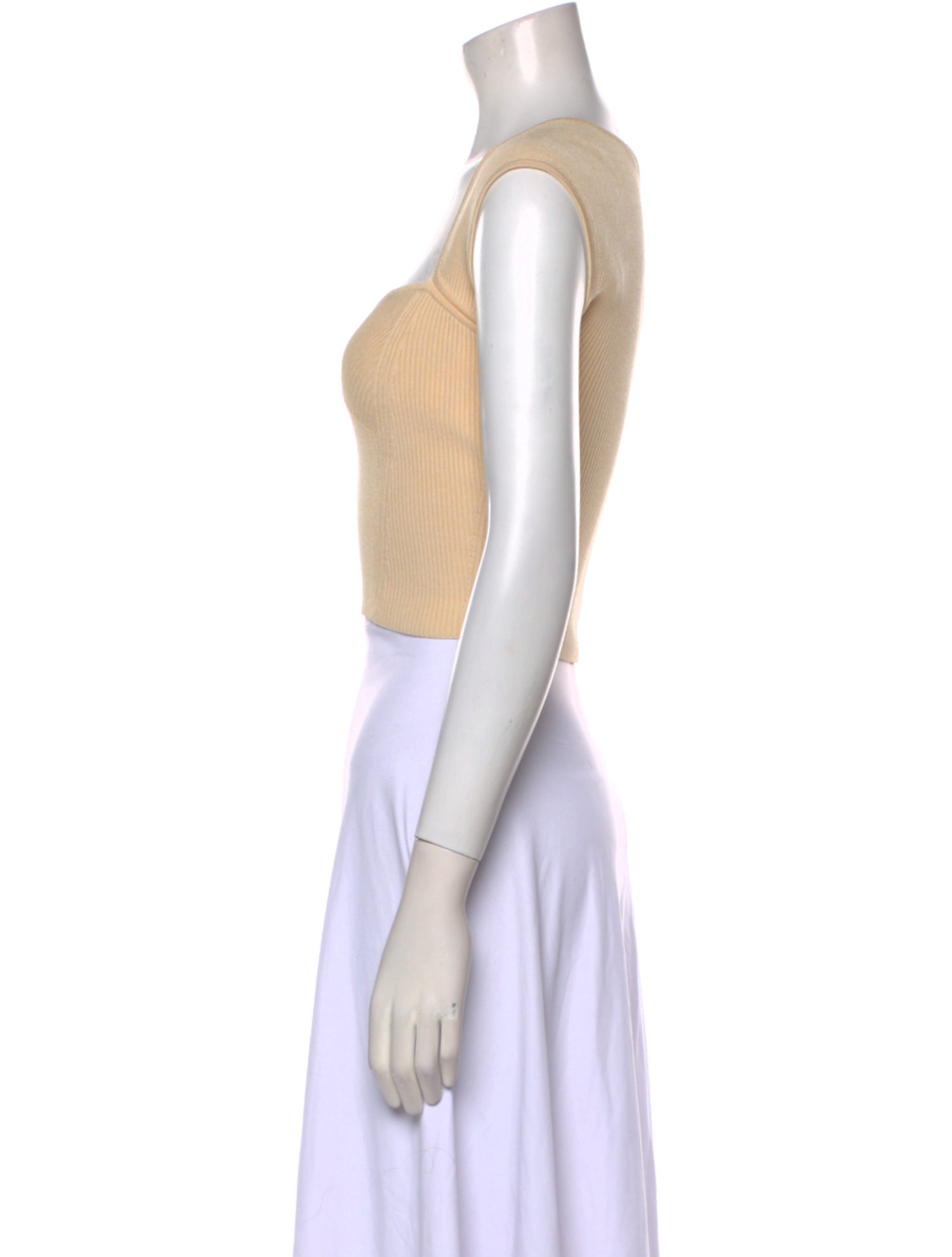 Simkhai Square Neckline Sleeveless Crop Top