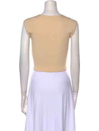 Simkhai Square Neckline Sleeveless Crop Top