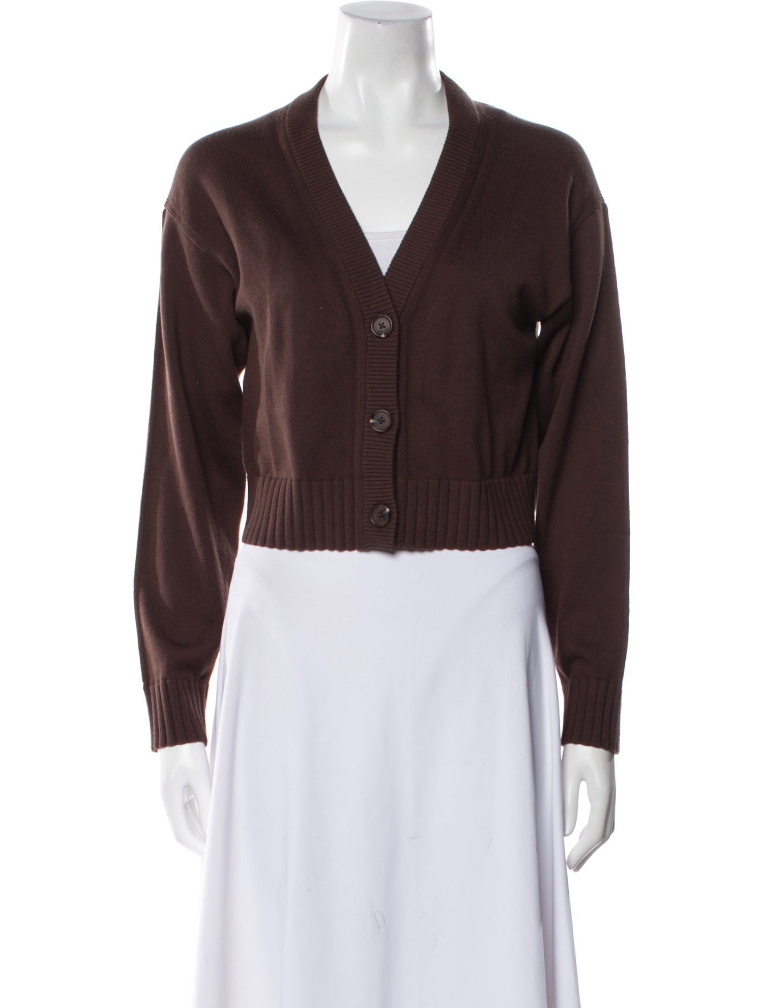 Simkhai V-Neck Long Sleeve Crop Top