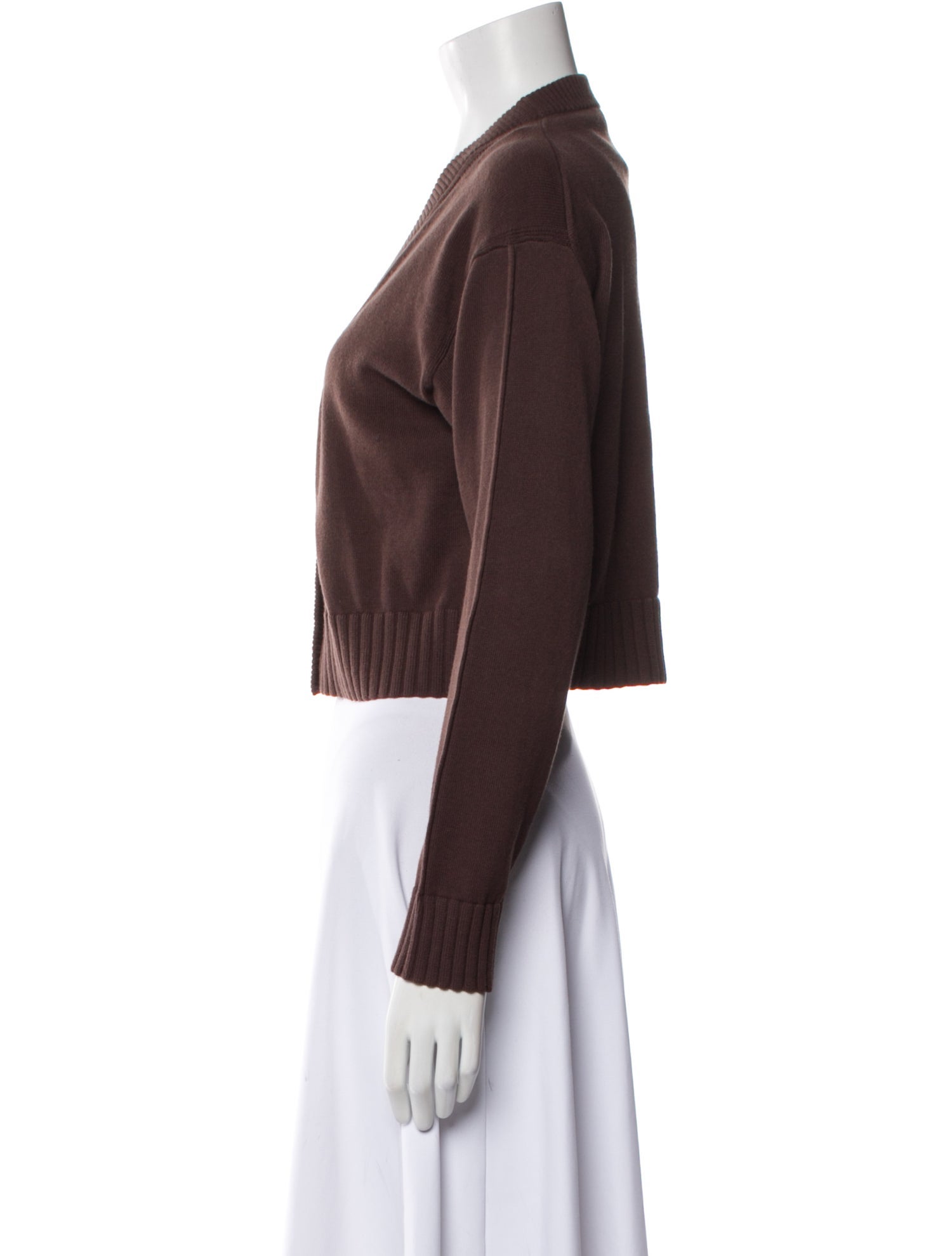 Simkhai V-Neck Long Sleeve Crop Top