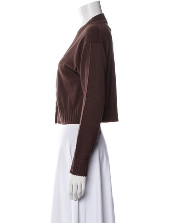 Simkhai V-Neck Long Sleeve Crop Top