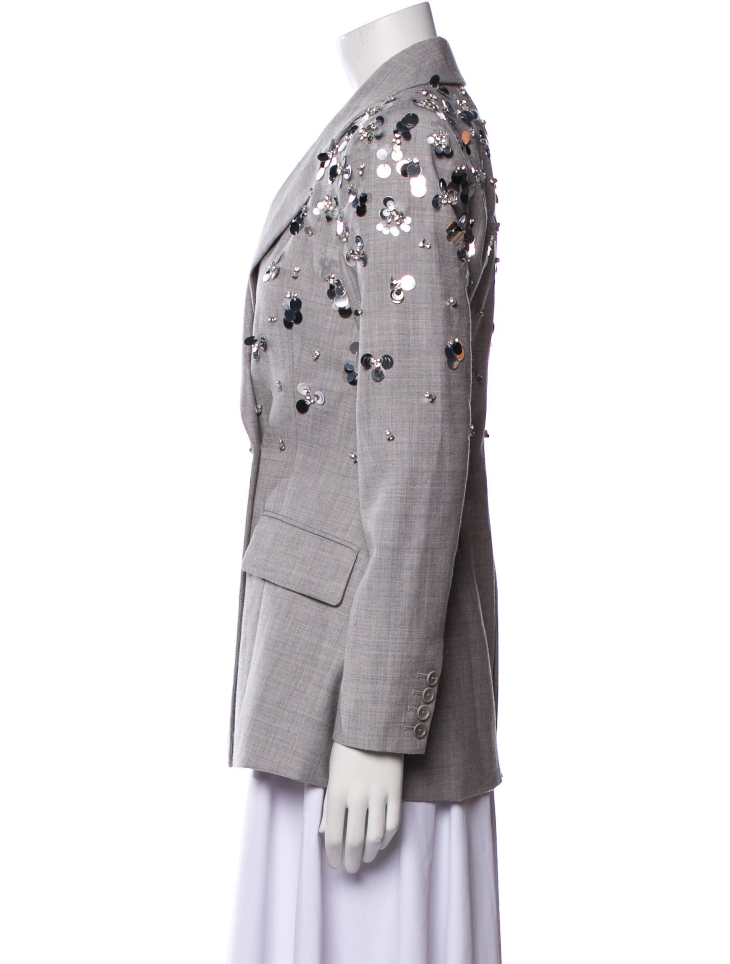 Simkhai Wool Printed Blazer