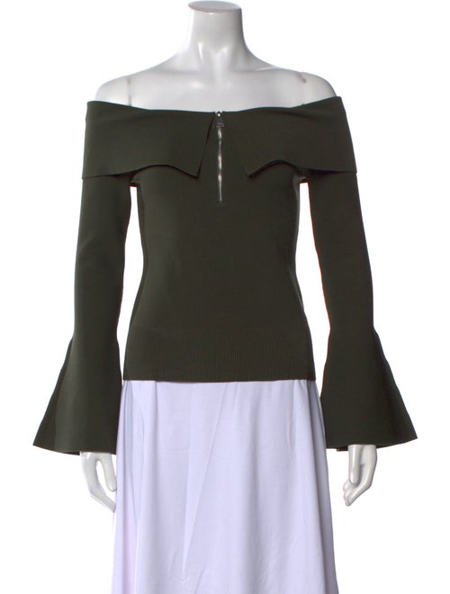 Simkhai Off-The-Shoulder Long Sleeve Top