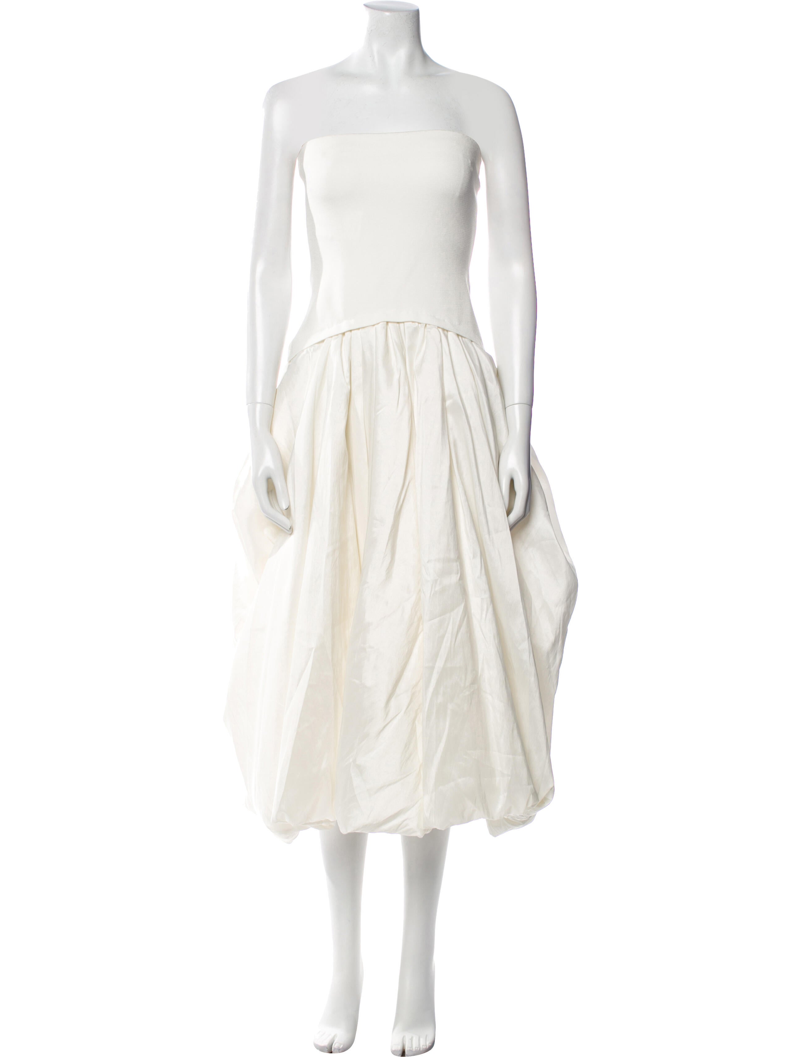 Simkhai Strapless Knee-Length Dress