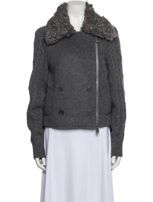 Simkhai Wool Faux Fur Jacket