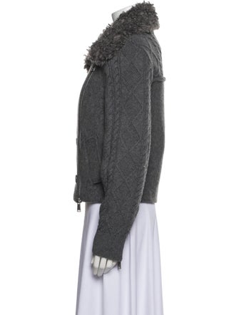 Simkhai Wool Faux Fur Jacket