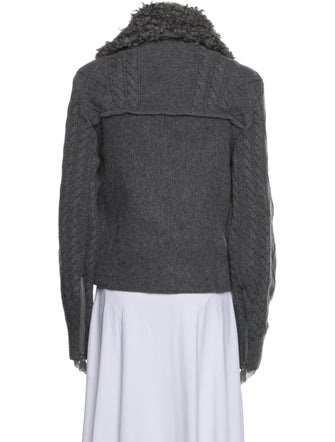 Simkhai Wool Faux Fur Jacket