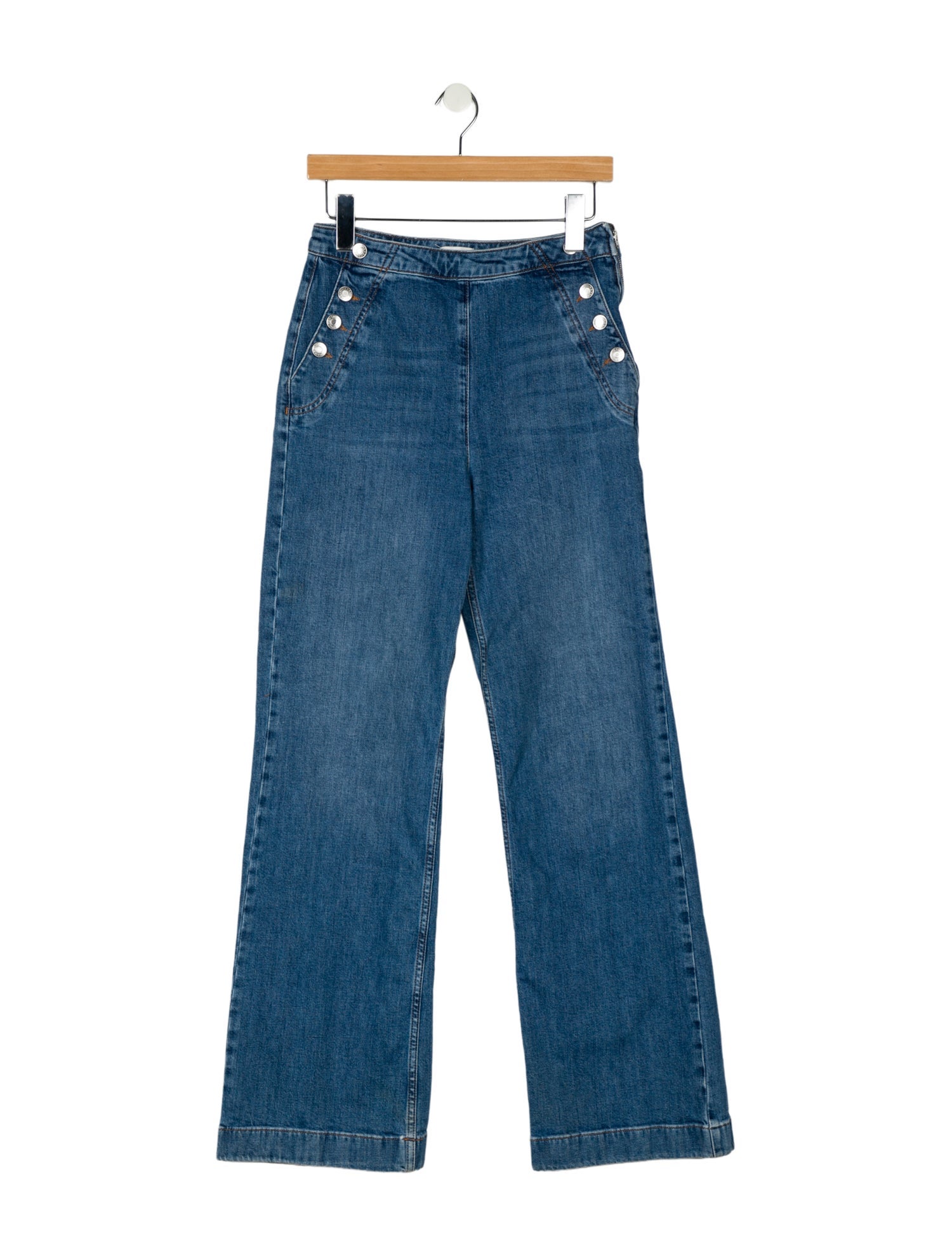 Simkhai High-Rise Wide Leg Jeans