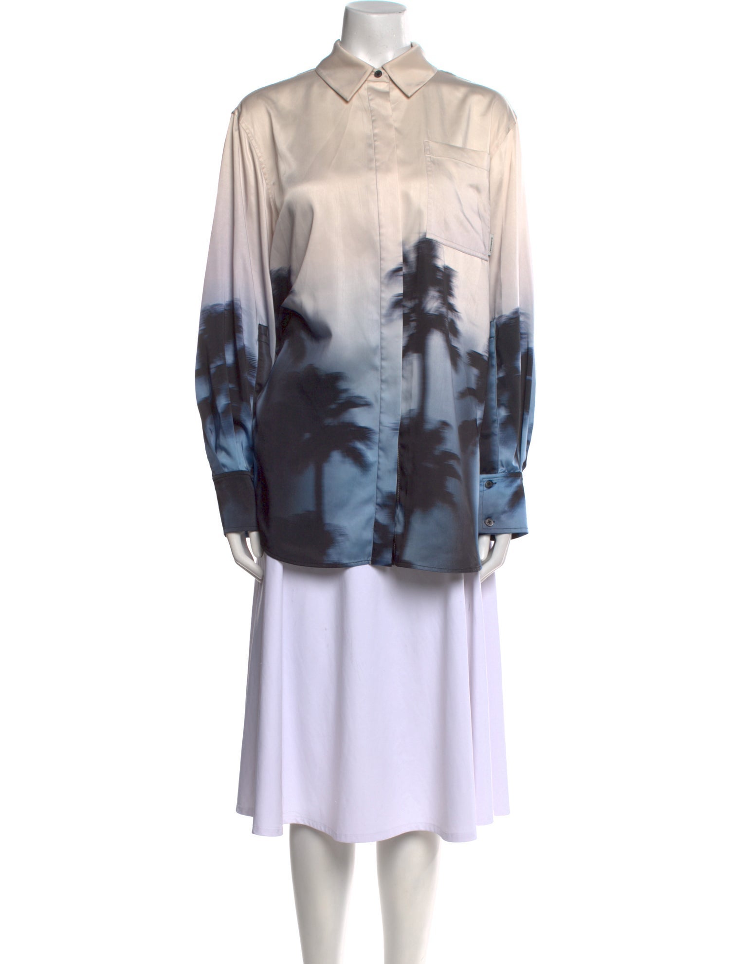 Simkhai Tie-Dye Print V-Neck Tunic w/ Tags