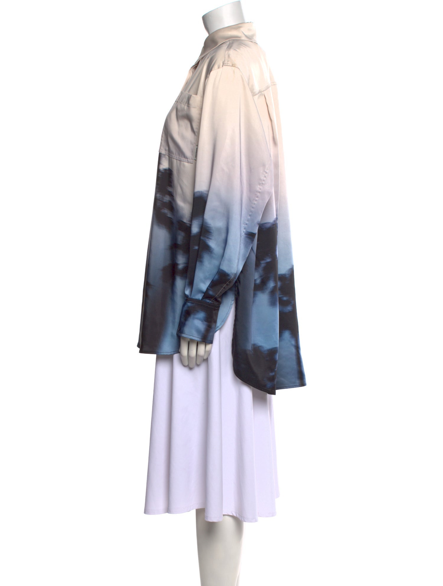 Simkhai Tie-Dye Print V-Neck Tunic w/ Tags