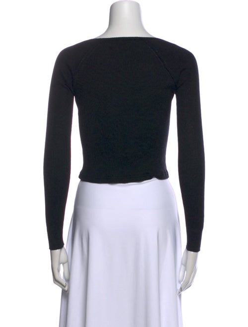 Simkhai V-Neck Long Sleeve Crop Top