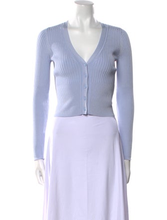 Simkhai V-Neck Long Sleeve Crop Top