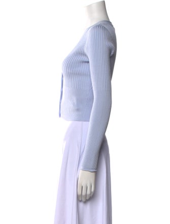 Simkhai V-Neck Long Sleeve Crop Top