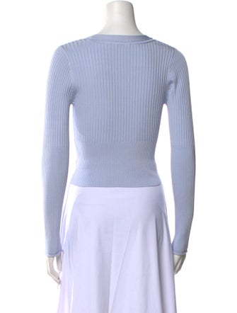 Simkhai V-Neck Long Sleeve Crop Top