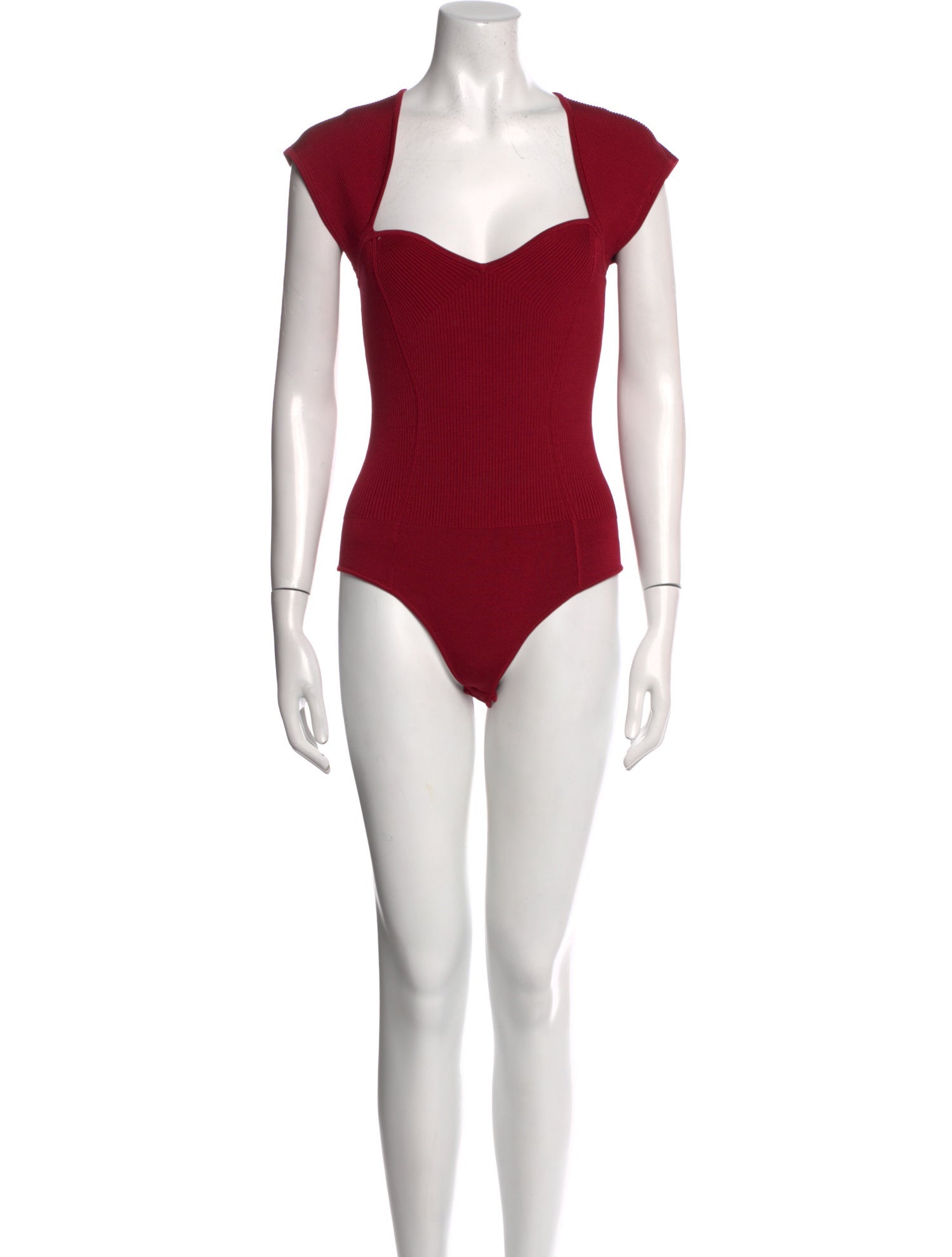 Simkhai Square Neckline Short Sleeve Bodysuit w/ Tags