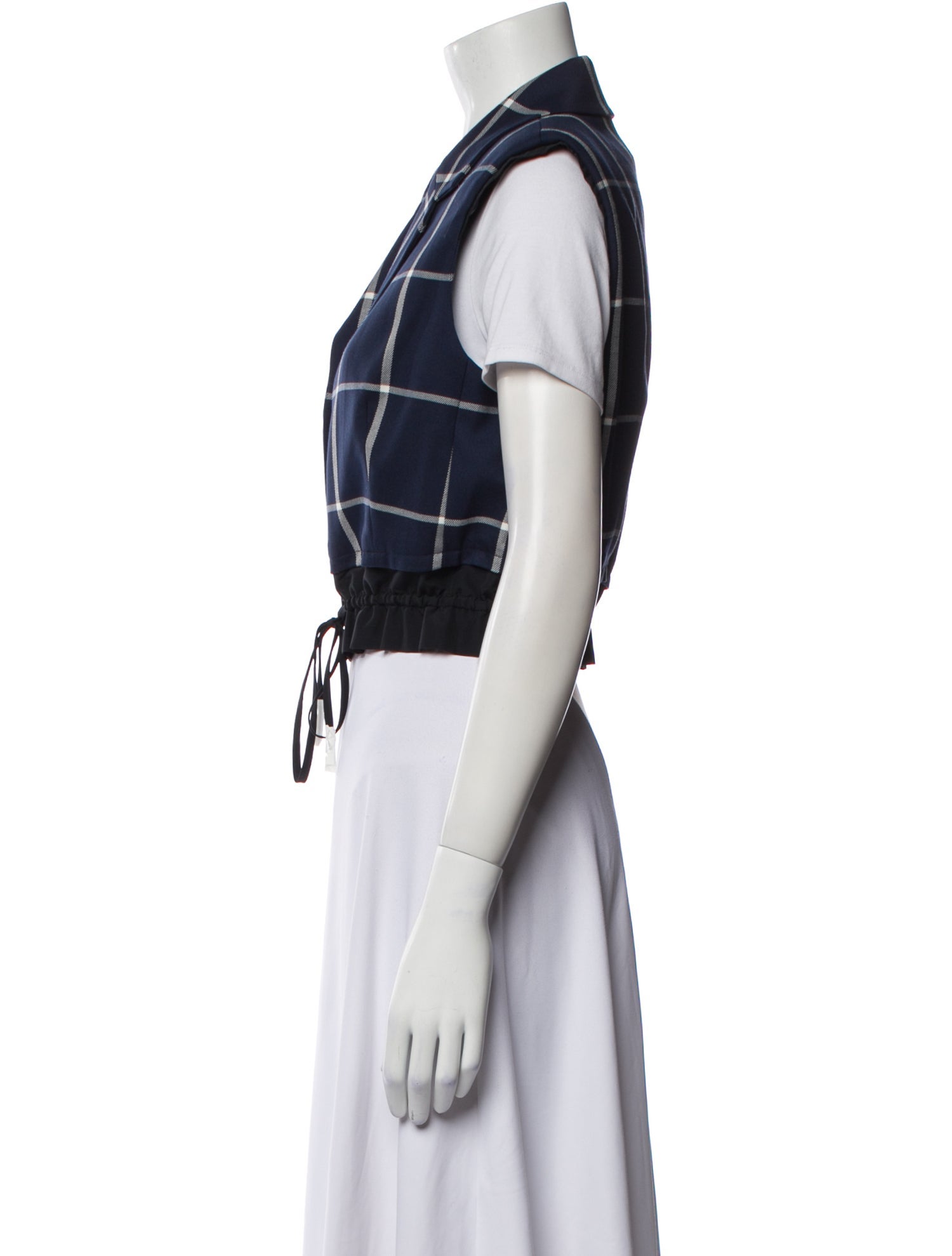 Simkhai Plaid Print Vest w/ Tags