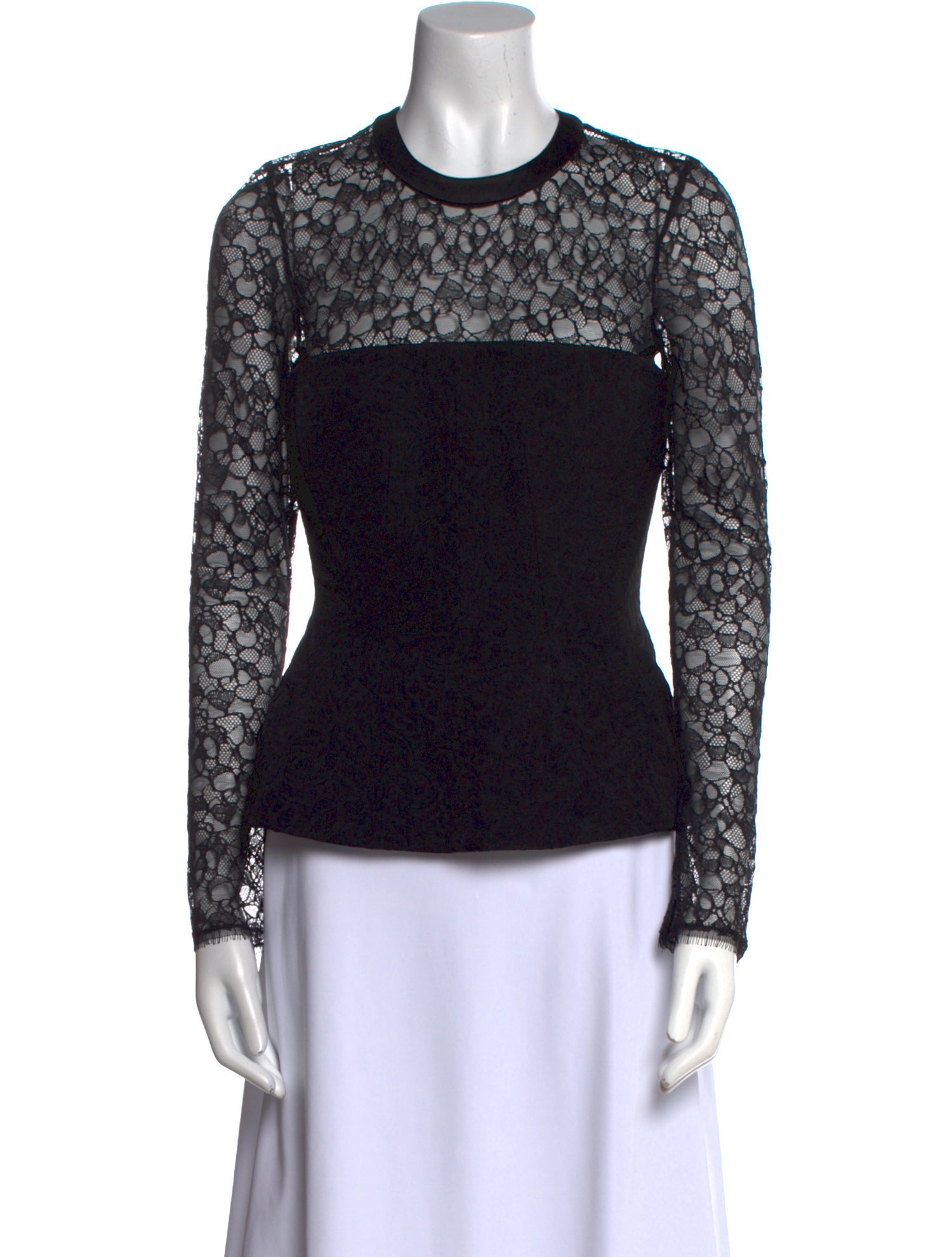 Simkhai Lace Pattern Crew Neck Top w/ Tags