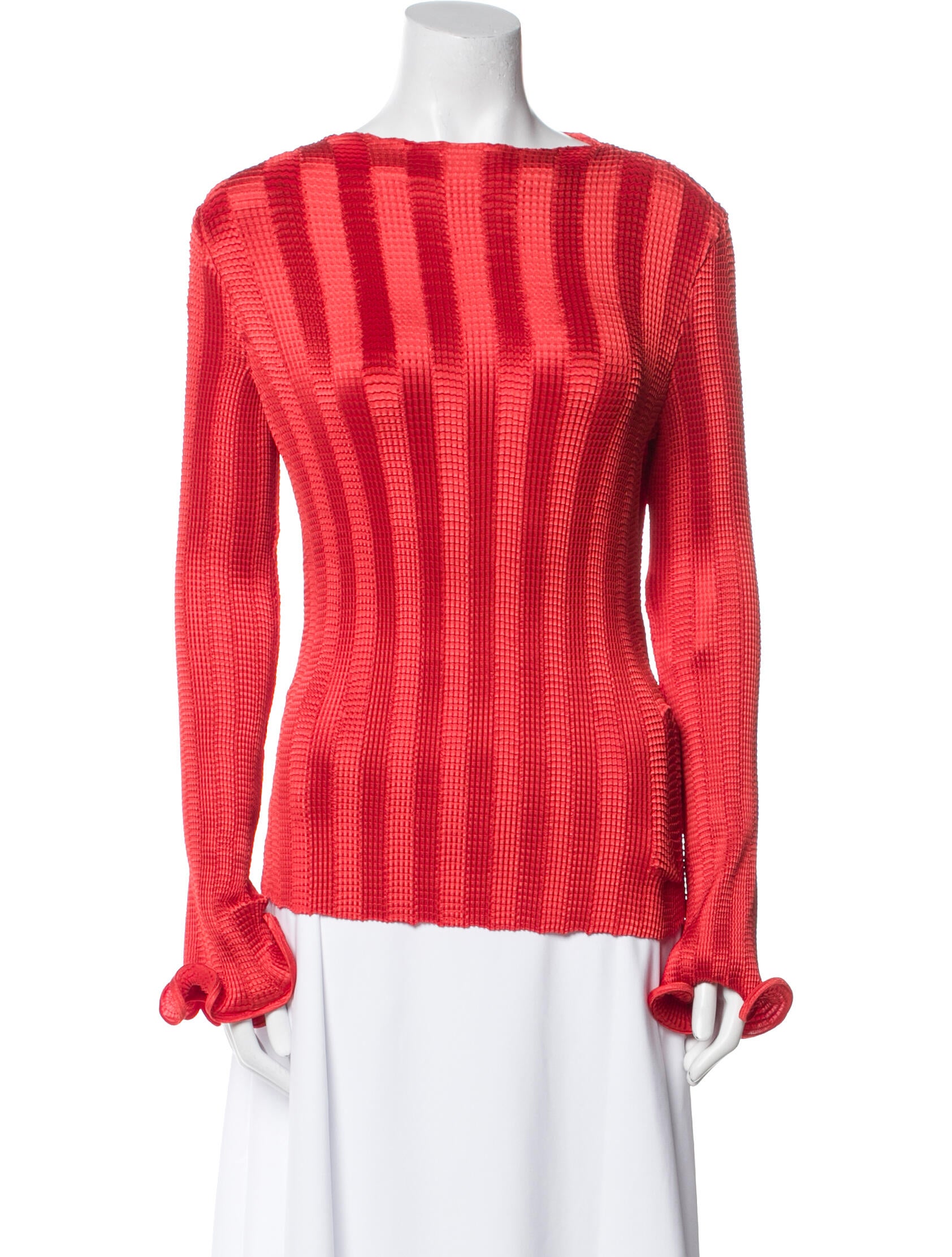 Simkhai Striped Bateau Neckline Blouse w/ Tags
