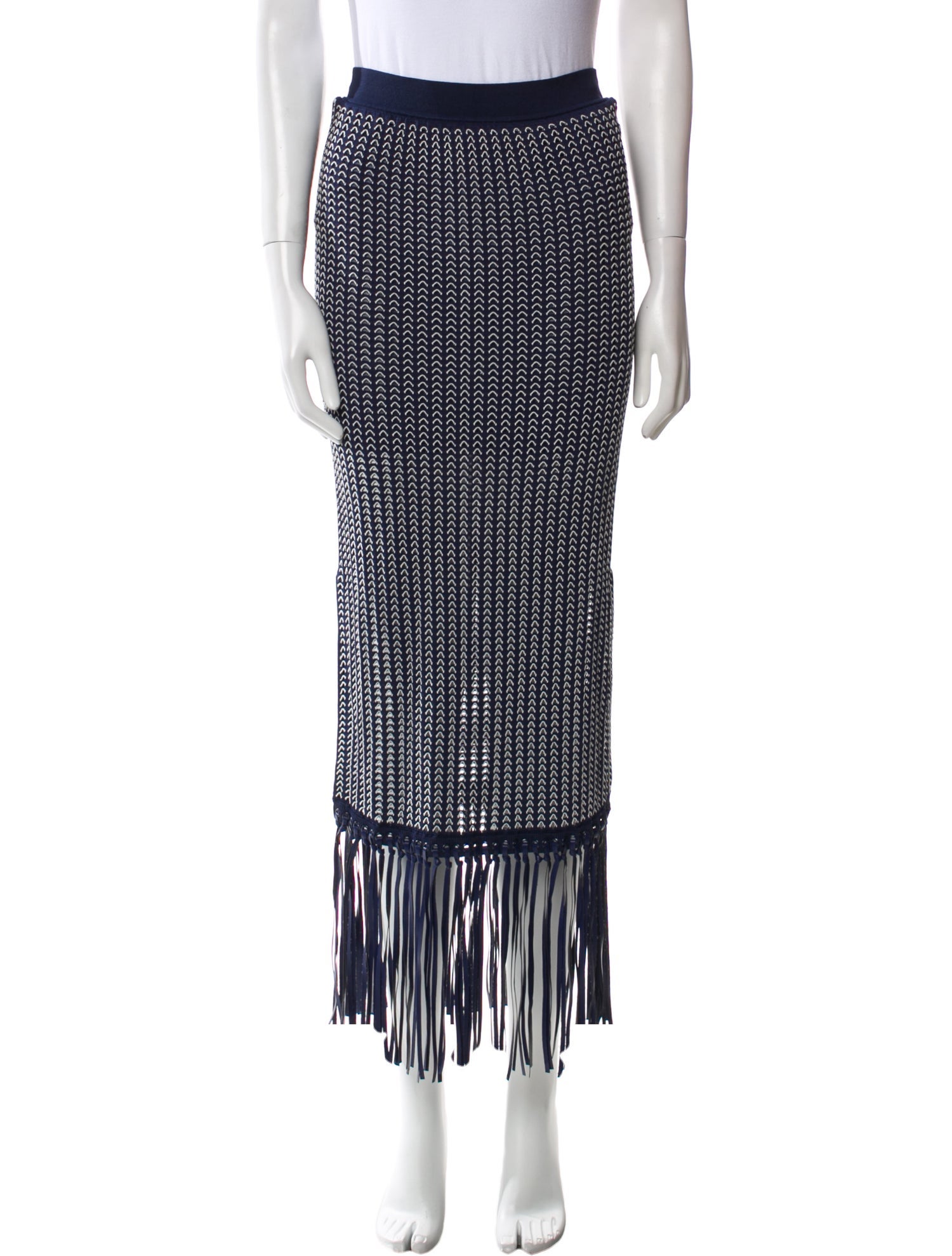 Simkhai Printed Knee-Length Skirt