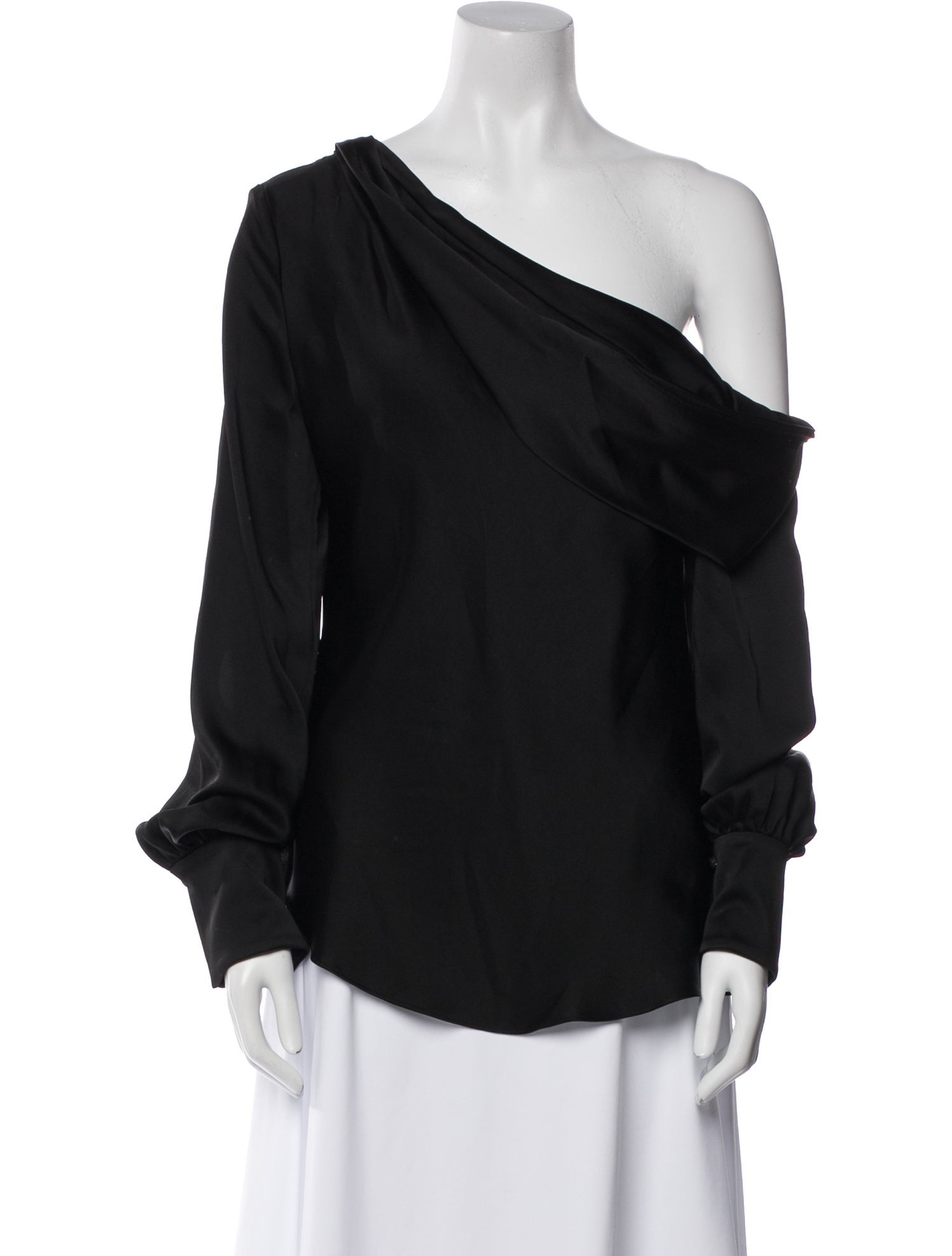 Simkhai One-Shoulder Long Sleeve Blouse