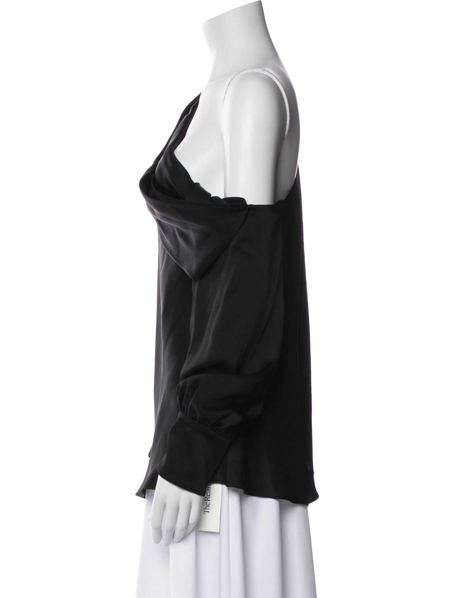 Simkhai One-Shoulder Long Sleeve Blouse