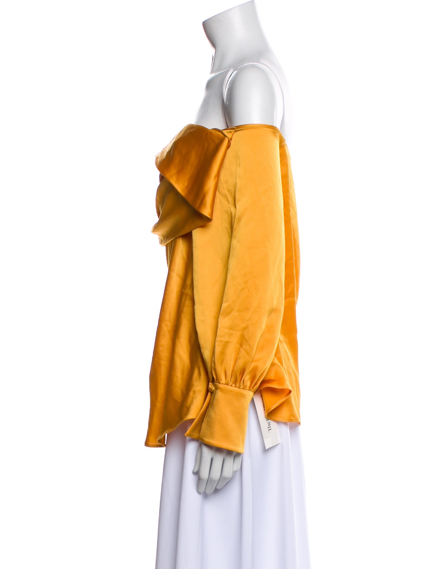 Simkhai One-Shoulder Long Sleeve Blouse