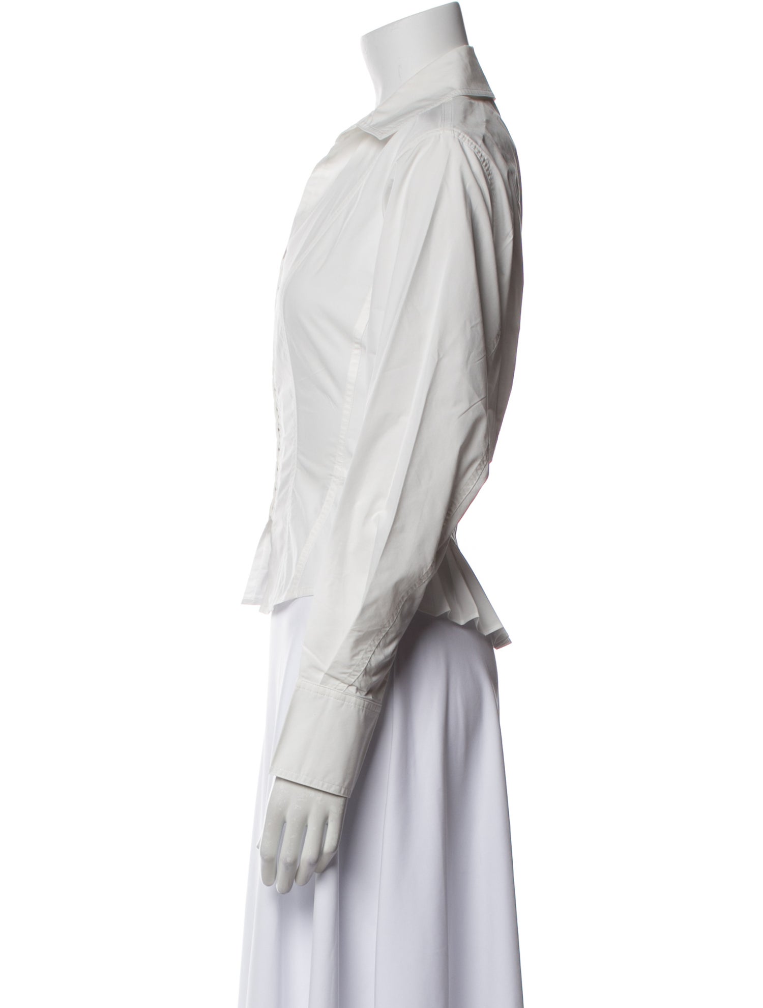 Simkhai Long Sleeve Button-Up Top