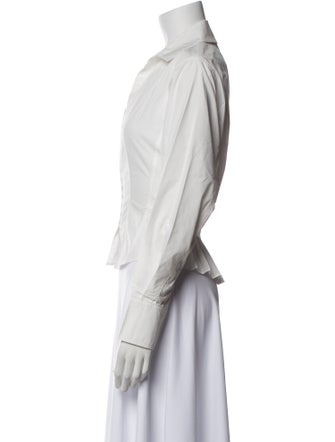 Simkhai Long Sleeve Button-Up Top