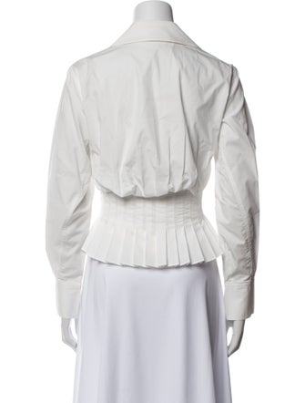 Simkhai Long Sleeve Button-Up Top