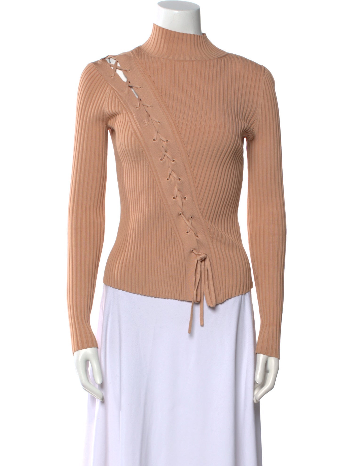 Jonathan Simkhai Mock Neck Long Sleeve Top