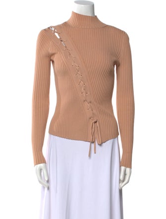 Jonathan Simkhai Mock Neck Long Sleeve Top