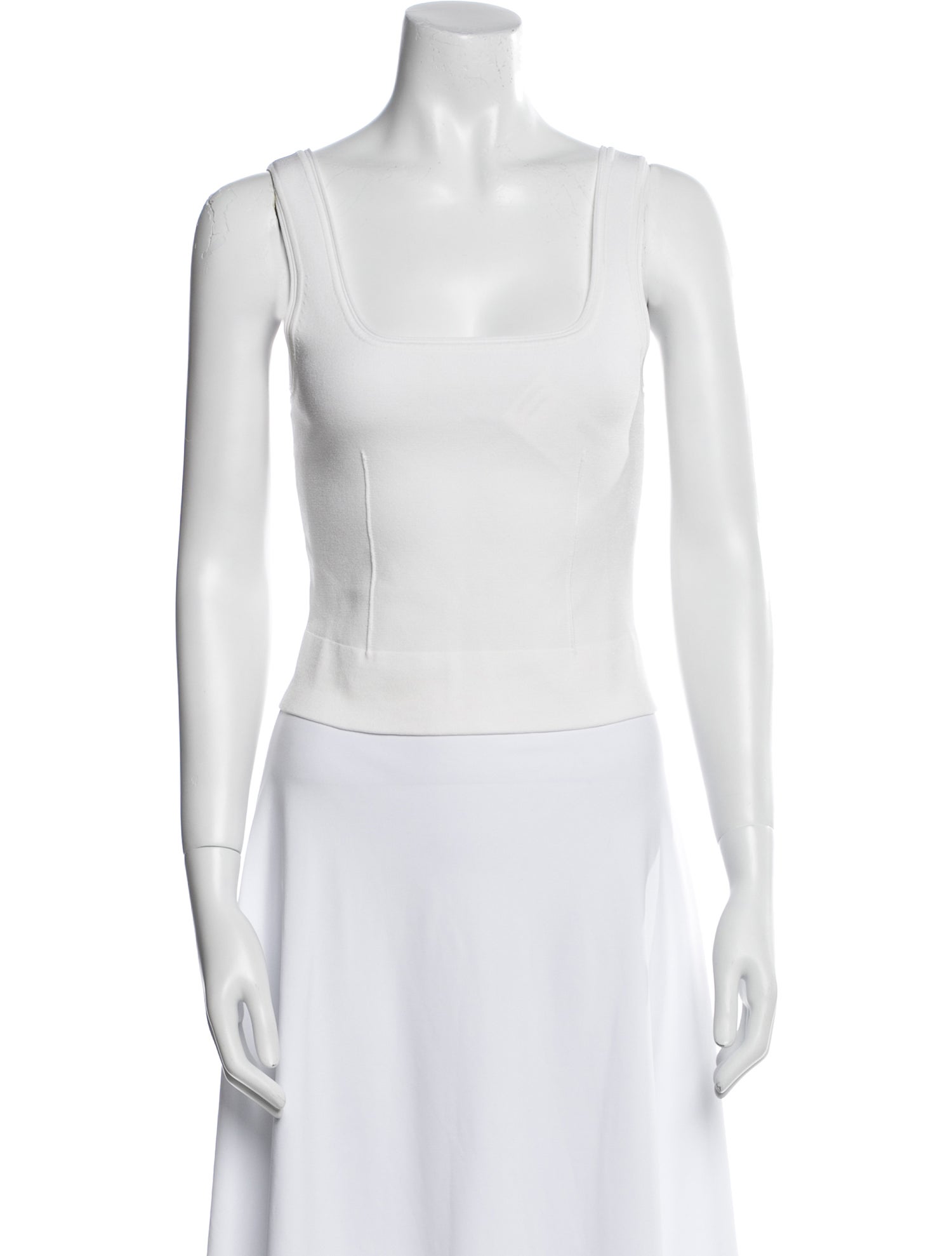 Simkhai Square Neckline Sleeveless Crop Top