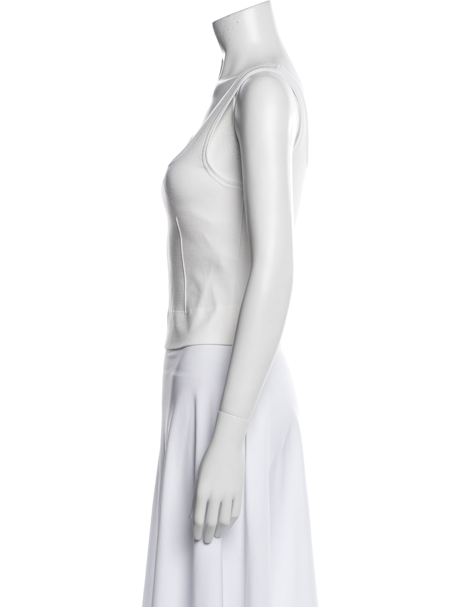 Simkhai Square Neckline Sleeveless Crop Top