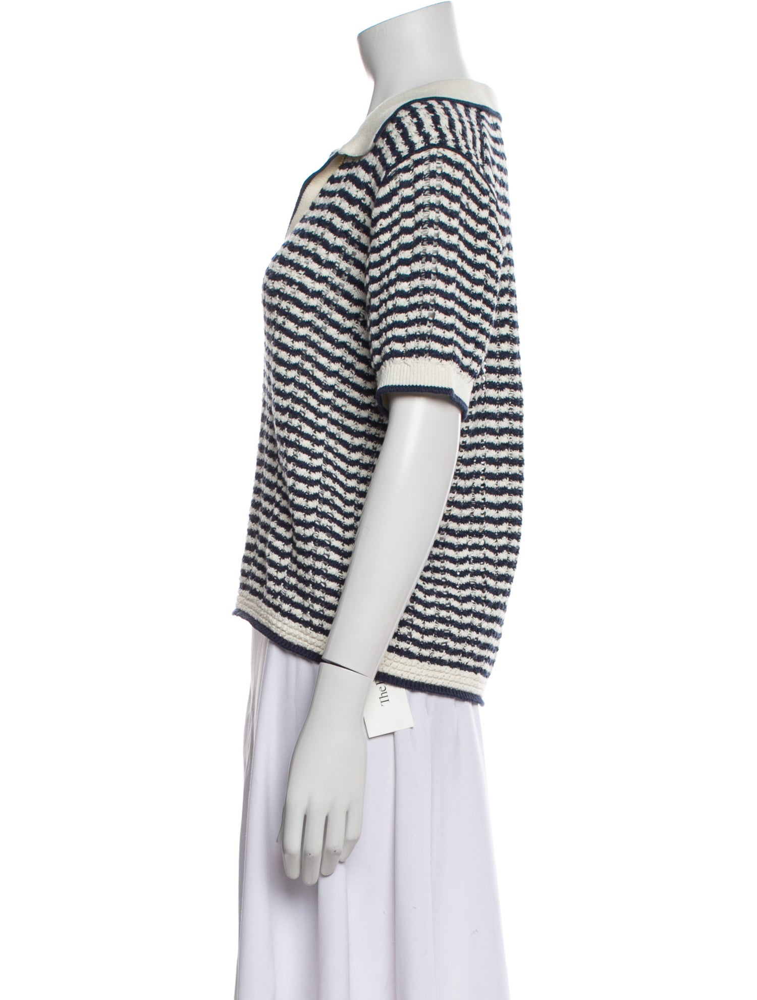 Simkhai Striped V-Neck Sweater