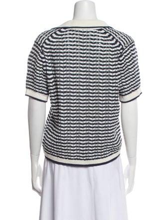 Simkhai Striped V-Neck Sweater